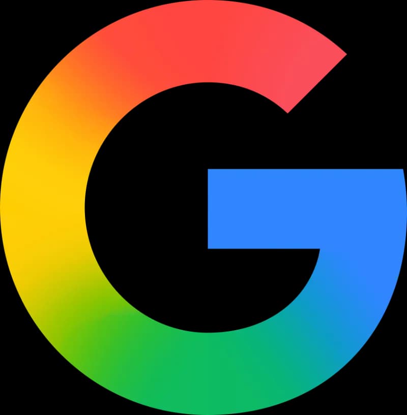 Logotipo multicolor de Google con la letra «G» y colores en degradado: rojo, amarillo, verde y azul