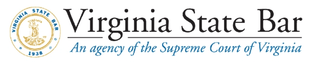 Logotipo y sello del Colegio de Abogados de Virginia, una agencia de la Corte Suprema de Virginia